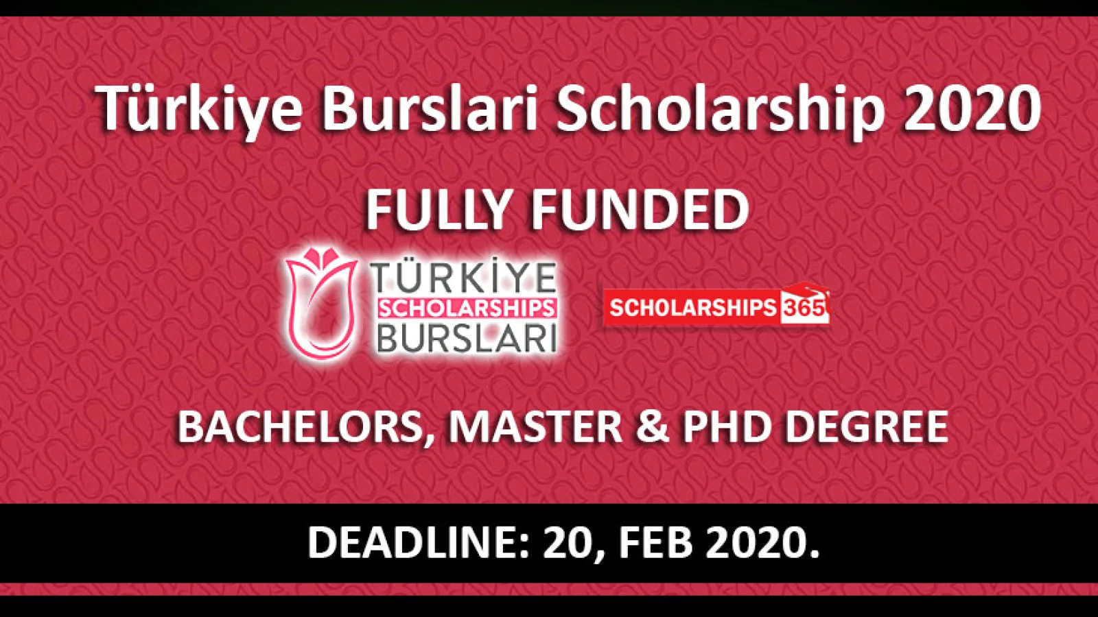 Turkiye Burslari Scholarship 2020 Fully Funded - Turkish Government Scholarship