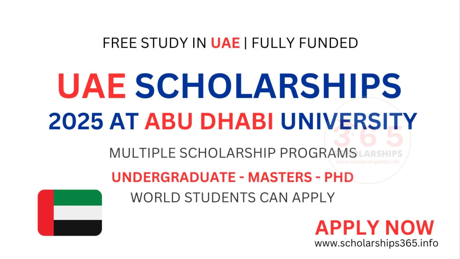 UAE Scholarships 2025 at Abu Dhabi University [Fully Funded]