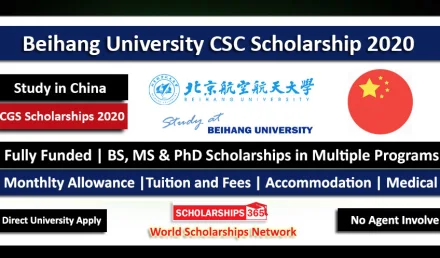 Beihang University CSC Scholarships 2020 - Fully Funded - Study in China