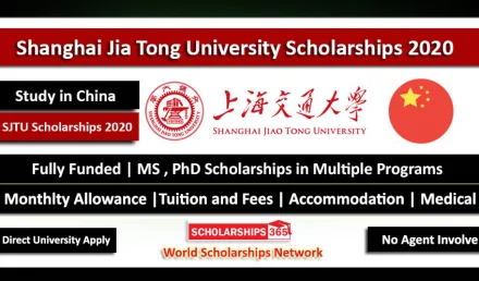 Shanghai Jiaotong University Scholarship 2020 in China Fully Funded - Study in China
