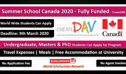 Summer School Canada 2020 - Fully Funded for International Students