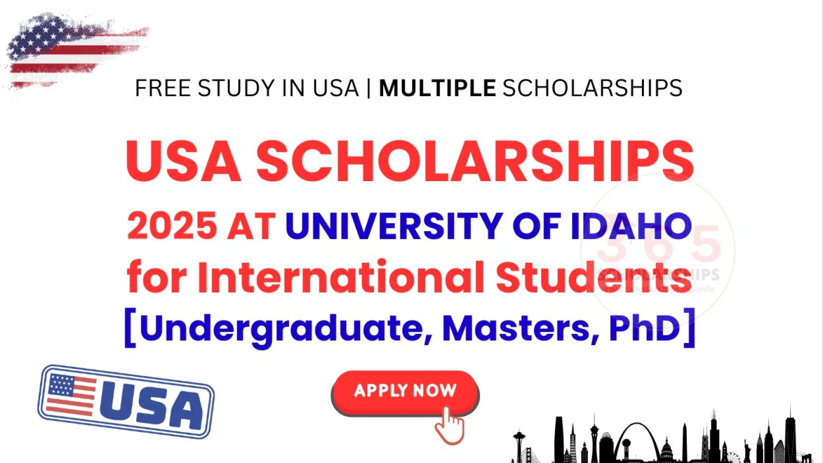 USA Scholarships 2025 at University of Idaho [Undergraduate, Masters, PhD]