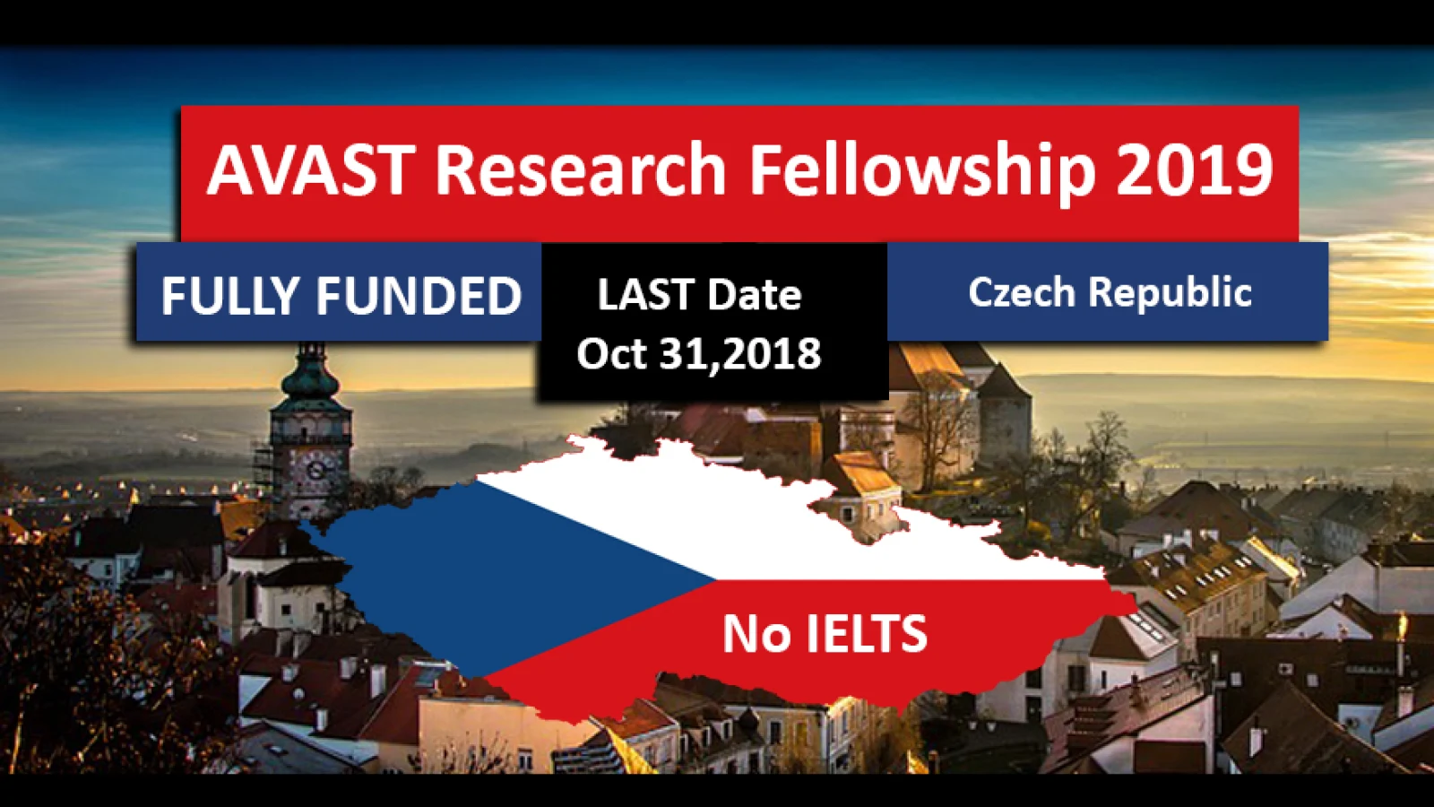 AVAST Research Fellowship 2018-2019 for International Students in Czech Republic