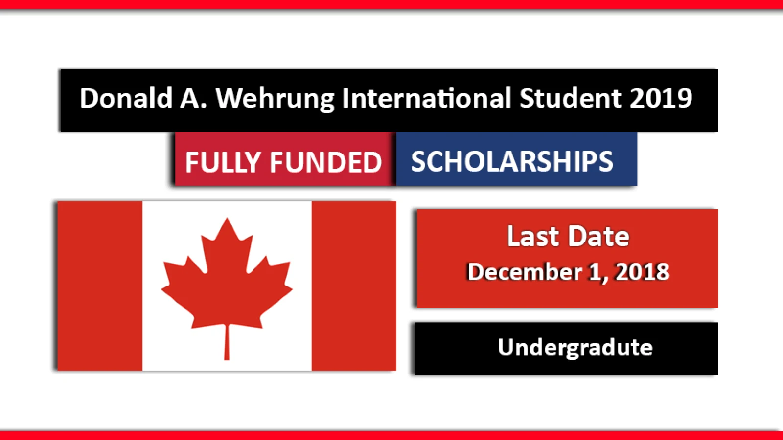 Donald A. Wehrung International Student Scholarships Award 2019