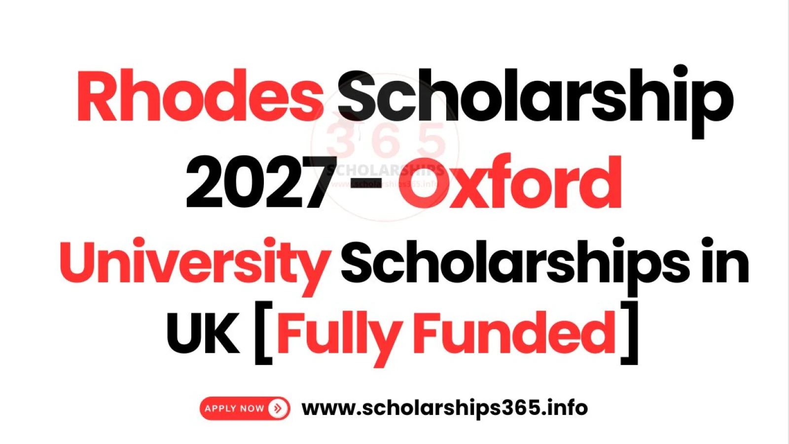 Rhodes Scholarship 2027 in UK [Fully Funded Scholarships]