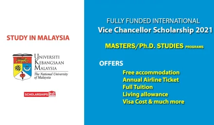 Universiti Kebangsaan Malaysia Scholarship 2021 - Fully Funded
