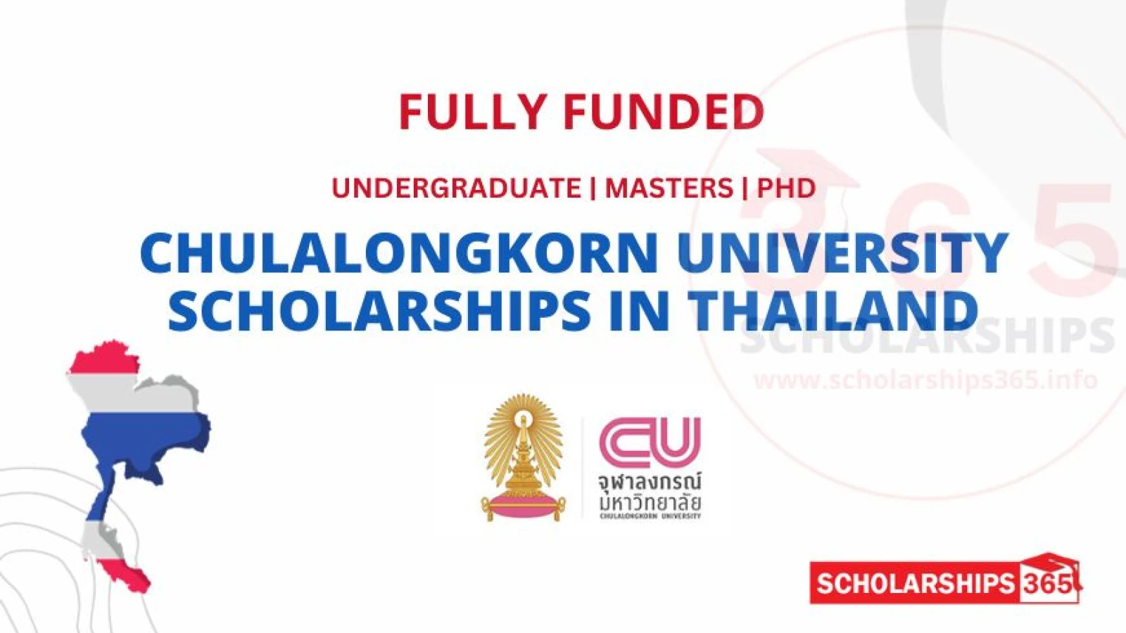 Chulalongkorn University Scholarship 2024 in Thailand - Fully Funded