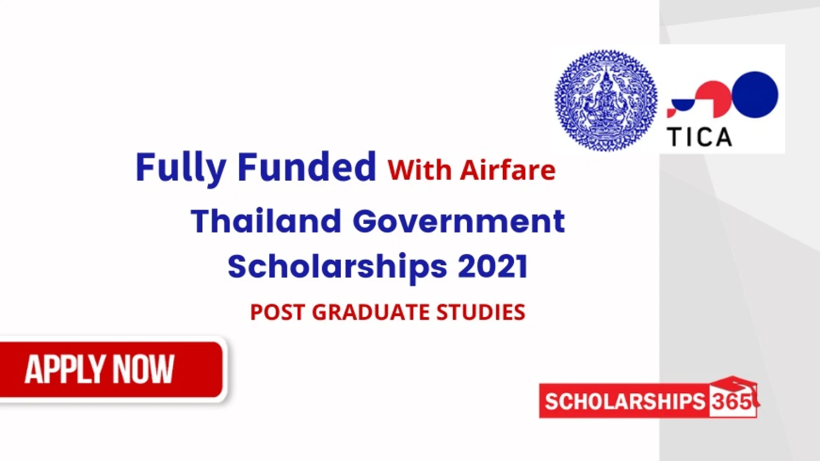 Thailand Government Scholarship 2021 - Fully Funded