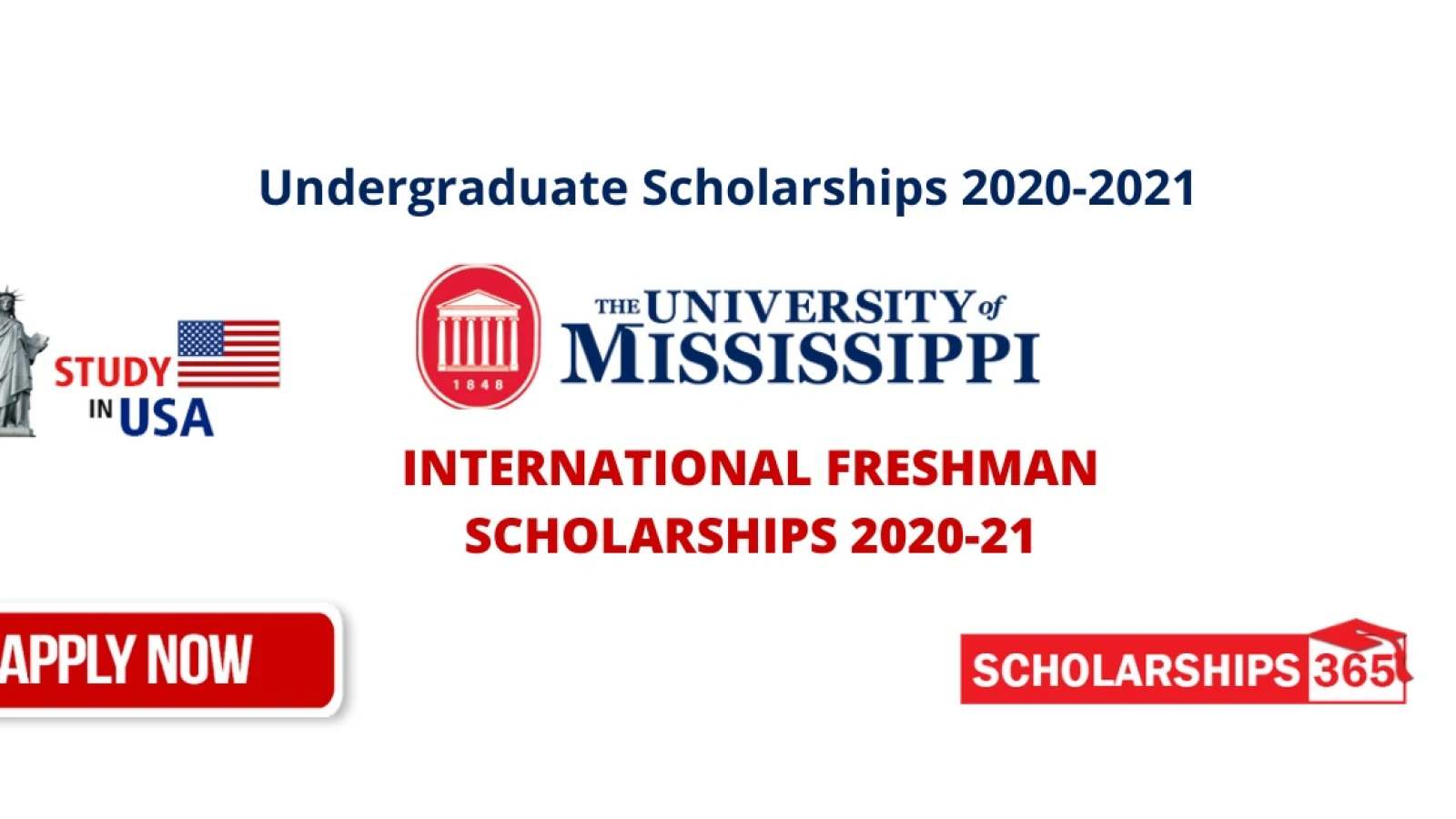 University of Mississippi Scholarships 2021-22 - International Freshman Students