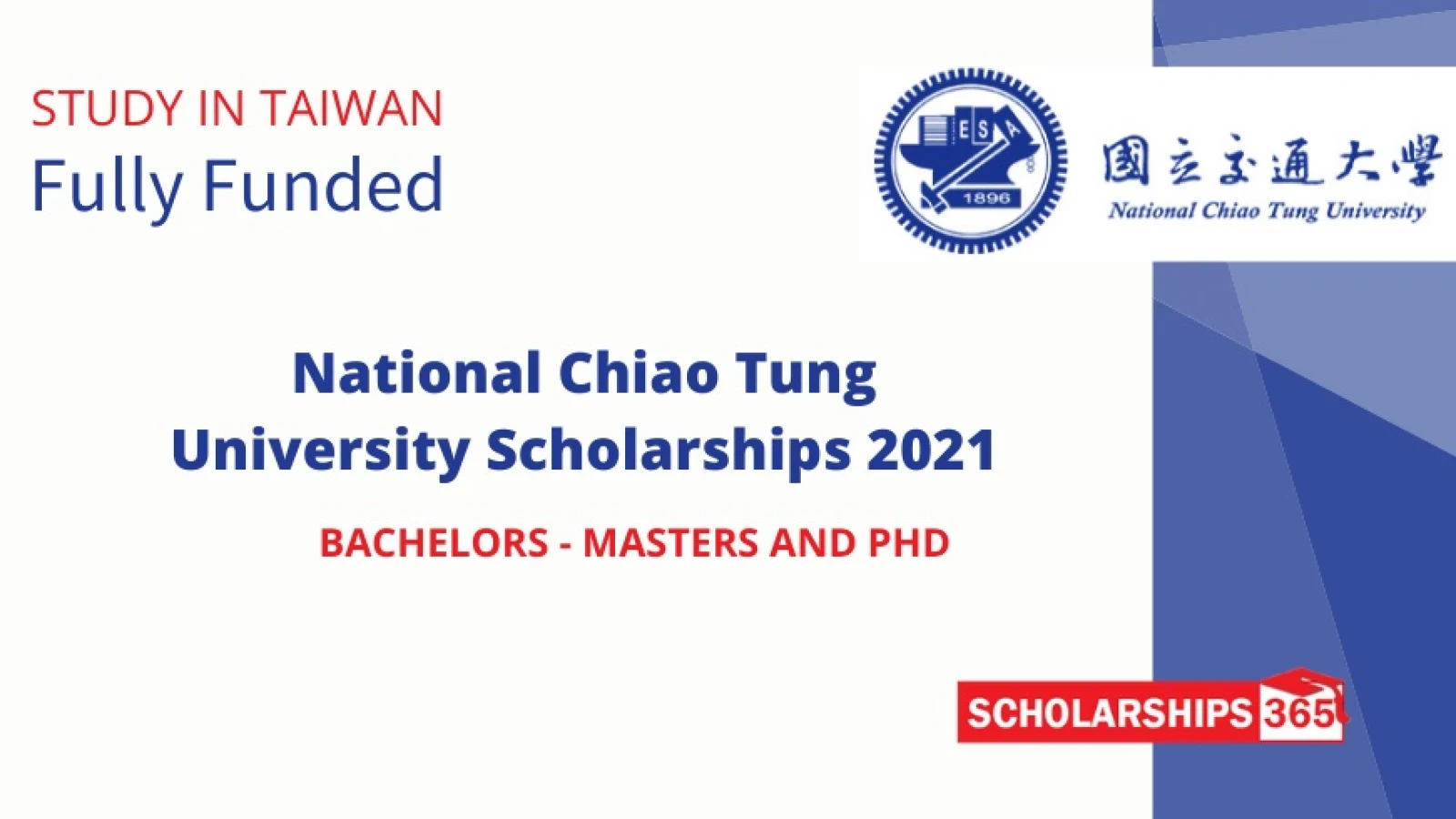 National Chiao Tung University (NCTU) Scholarships 2021 - Fully Funded