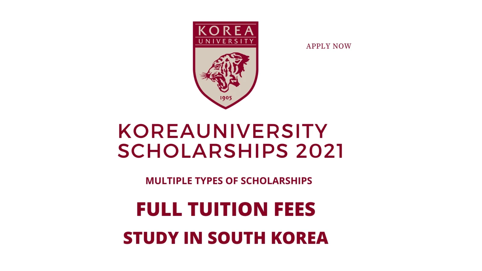Korea University Scholarship 2021 - Spring - Study in Korea