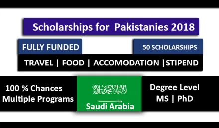 Saudi Arabia Scholarships for Pakistani Students 2018-2019