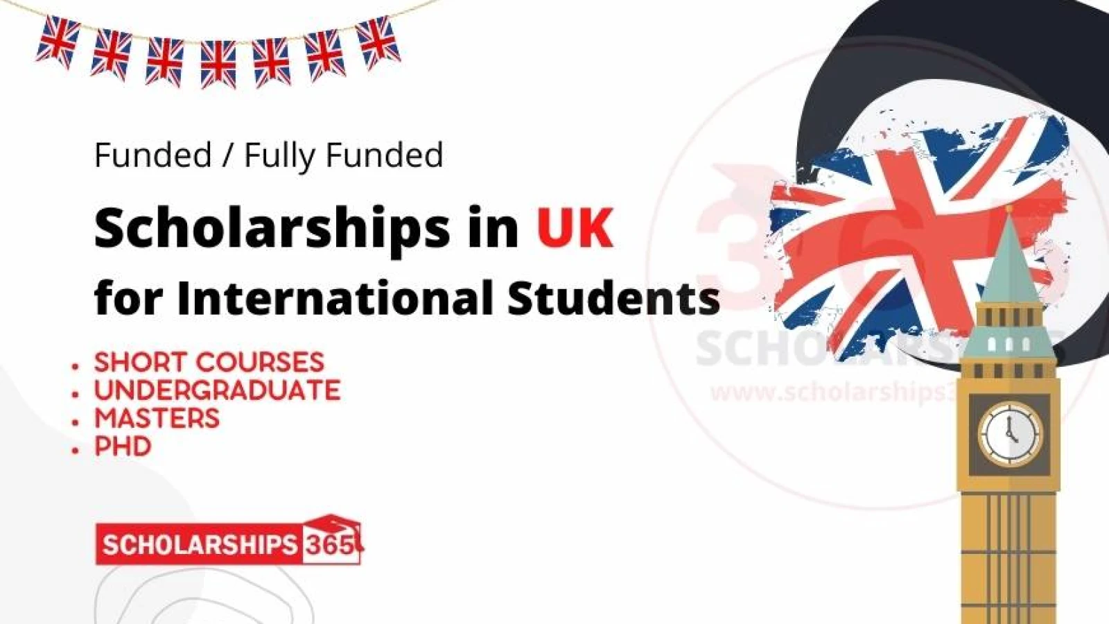 Top 10 Scholarship in UK for International Students 2023-2024 | Study in UK