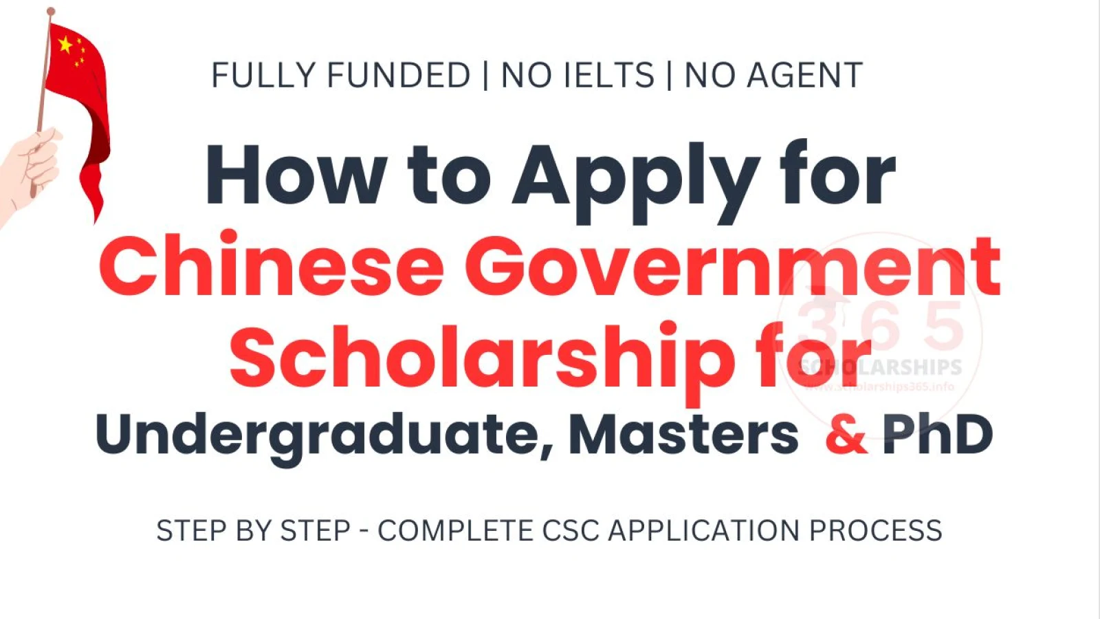 CSC - Chinese Government Scholarship Process 2026 - Study In China