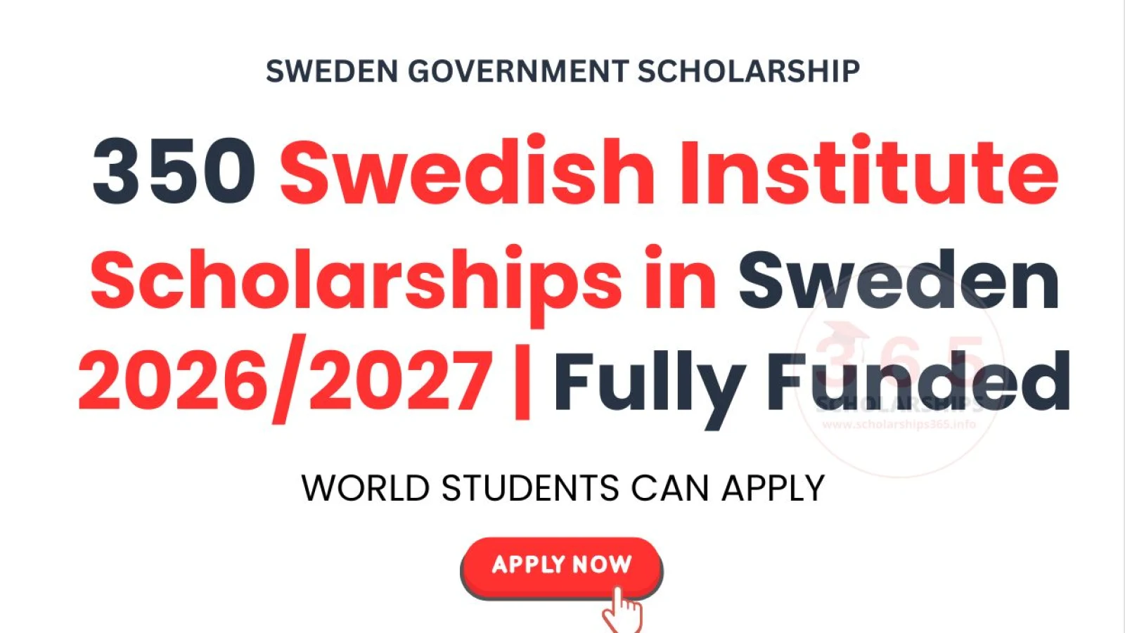 350 Swedish Institute Scholarships in Sweden 2026/2027 | Fully Funded