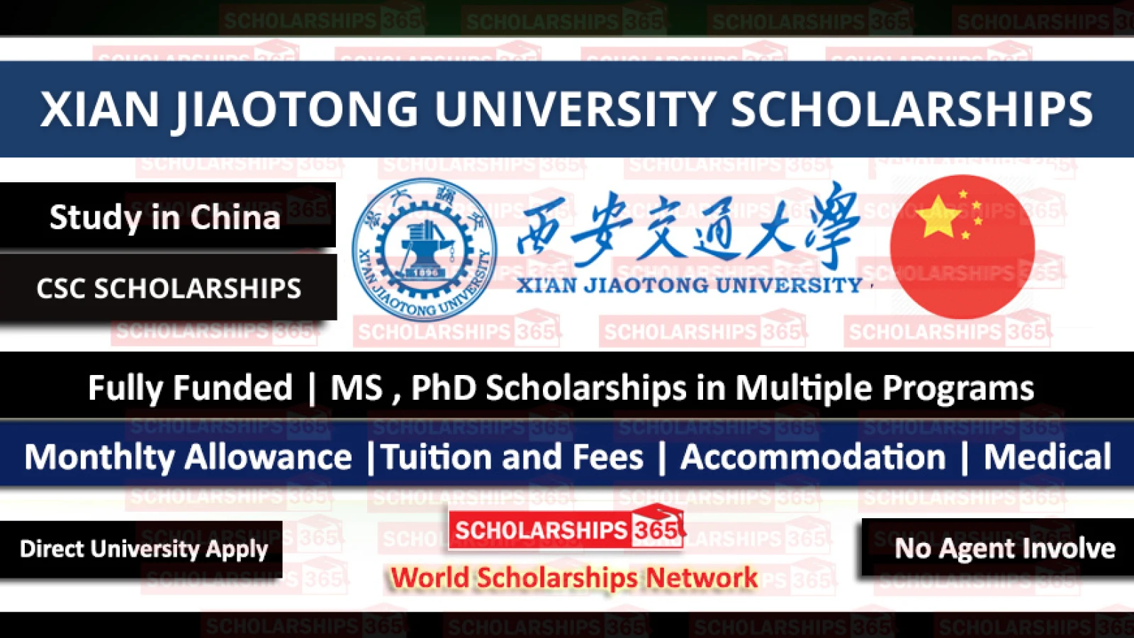 Xian Jiaotong University Scholarship 2025 | CSC Scholarship | Chinese Government Scholarship