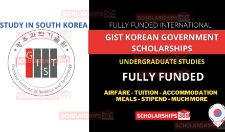 GIST Undergraduate Scholarship 2022 in South Korea - Fully Funded