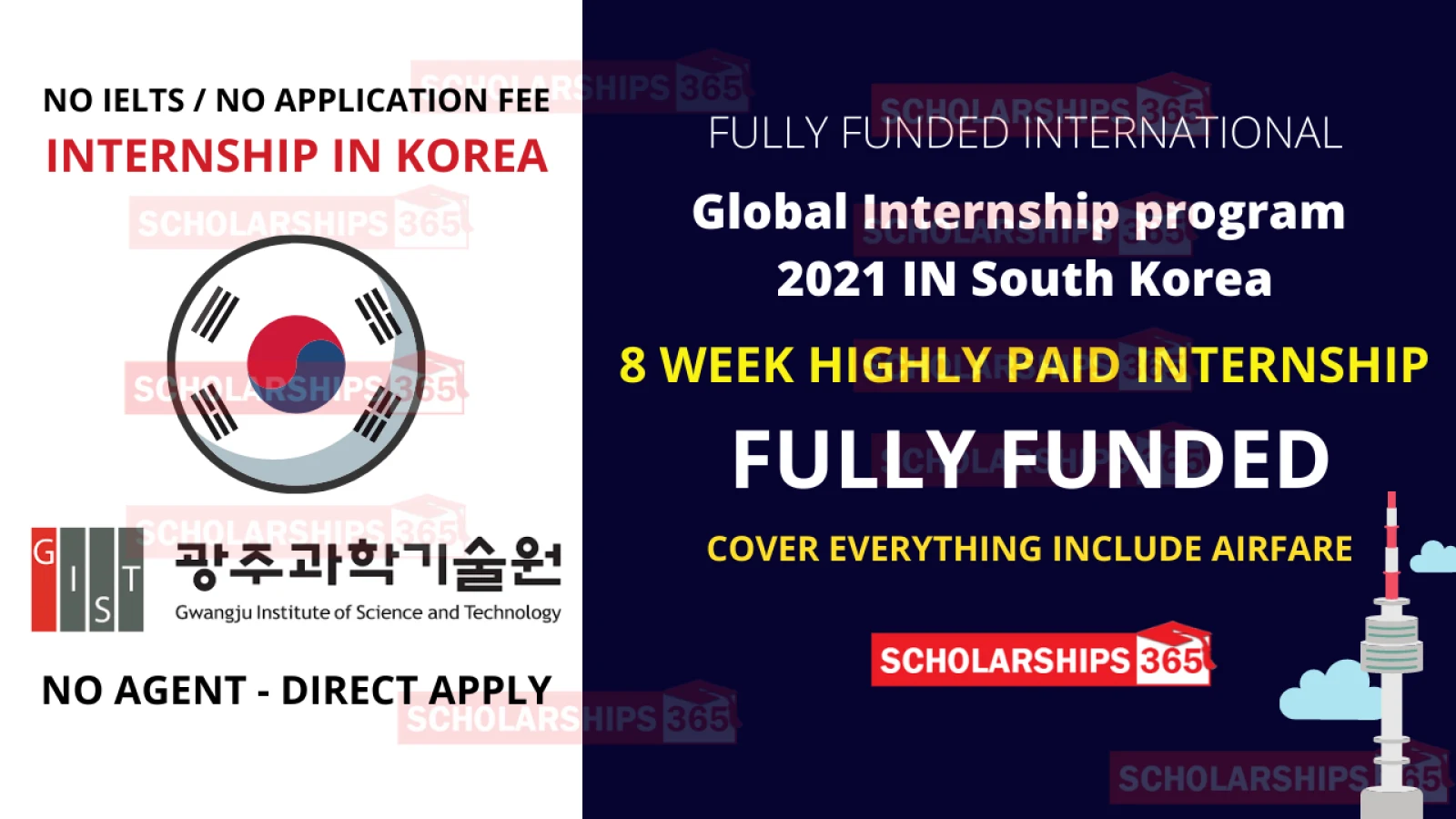 Global Internship program in South Korea 2021 - Fully Funded - Internships in Korea