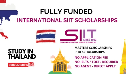 SIIT Thailand Scholarship 2026 for International Students - Fully Funded
