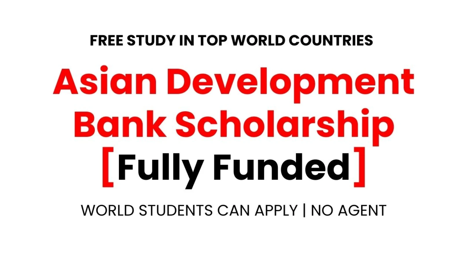 Asian Development Bank Scholarship 2025-2026 | Fully Funded