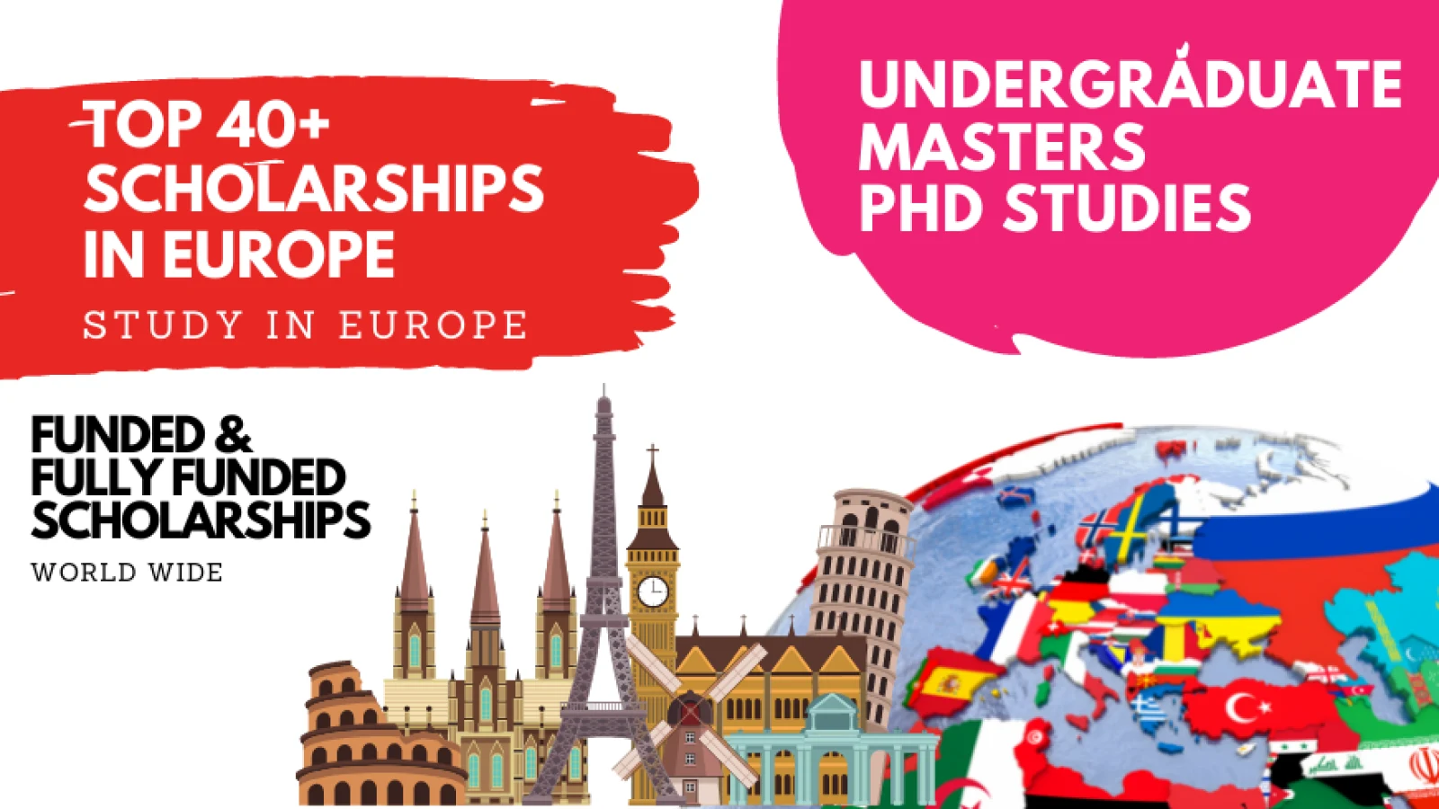 Top 40+ Scholarships in Europe 2026/2027 | Study in Europe | Europe Scholarships