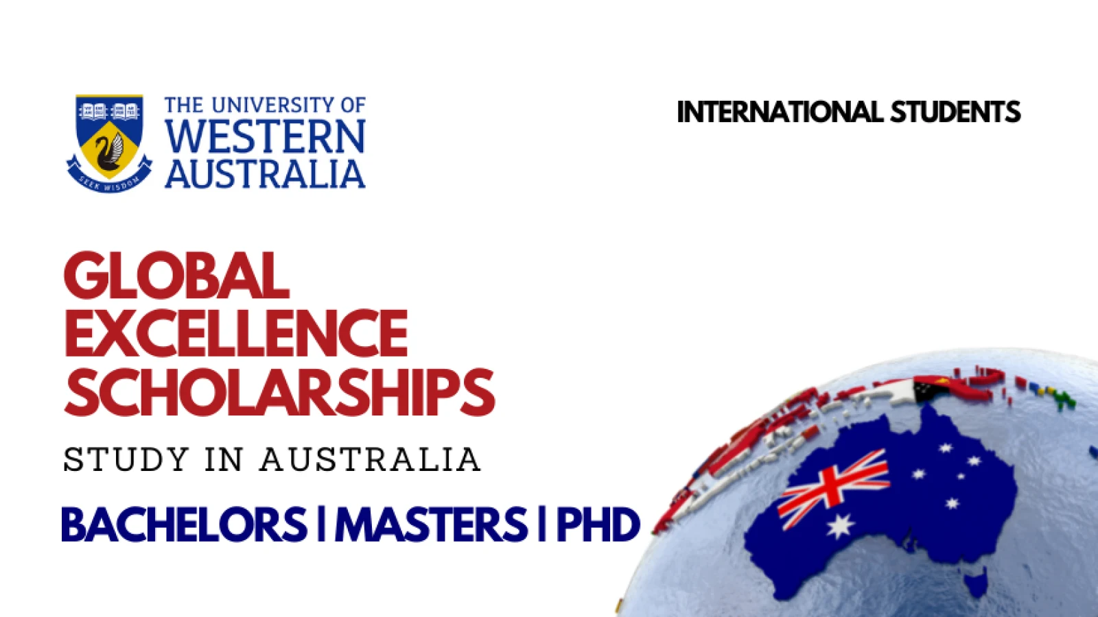 University of Western Australia Global Excellence Scholarship 2023