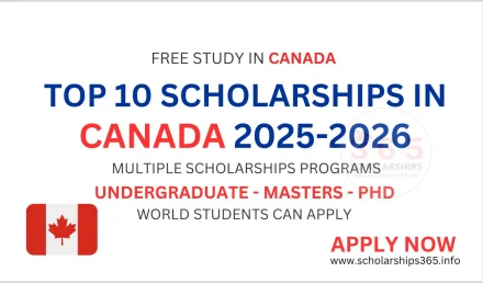 Top 10 Scholarships in Canada 2025-2026 | Study in Canada
