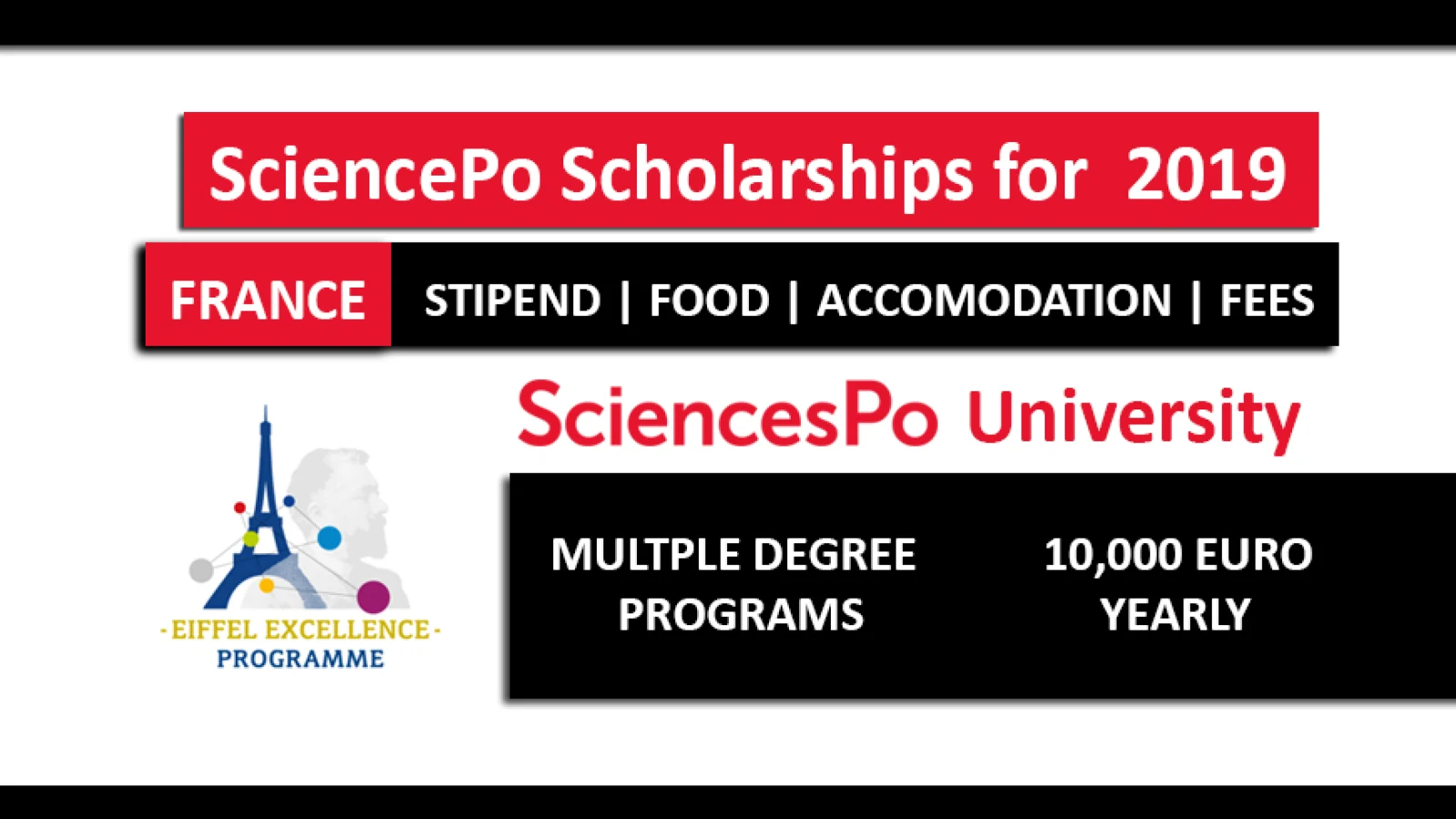 The Science Po Eiffel Scholarships France 2019-2020
