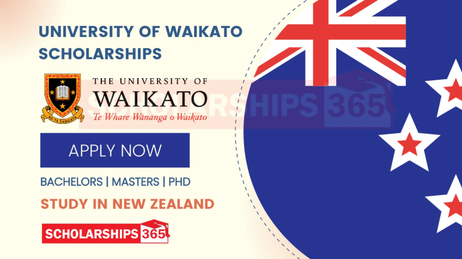 University of Waikato International Excellence Scholarships 2024 in New Zealand