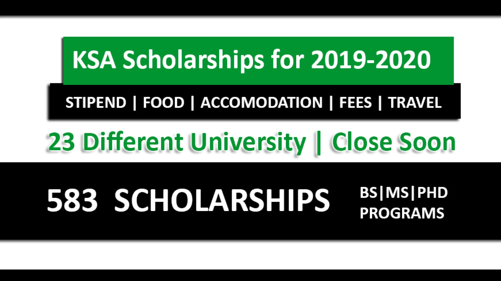 The Kingdom of Saudi Arabia Scholarships 2019-2020