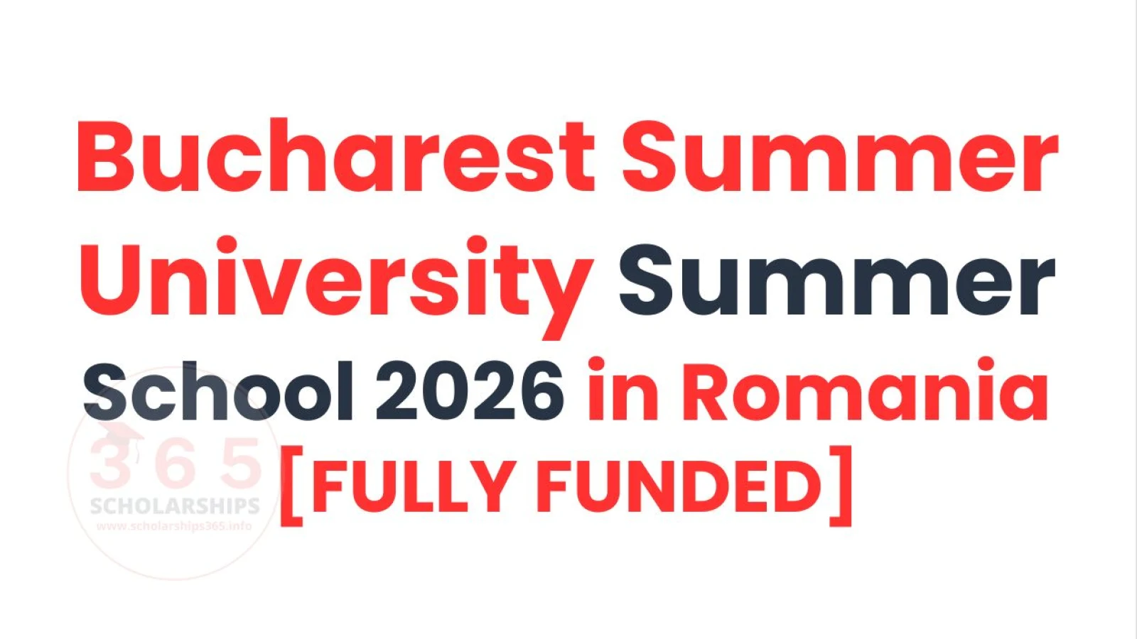 Bucharest Summer University Summer School 2026 | Fully Funded