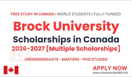 Brock University Scholarships 2026 in Canada [Multiple Scholarships]
