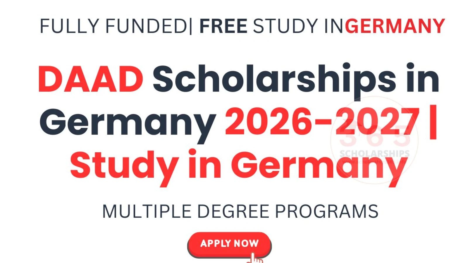 DAAD Scholarships in Germany 2026-2027 | Study in Germany
