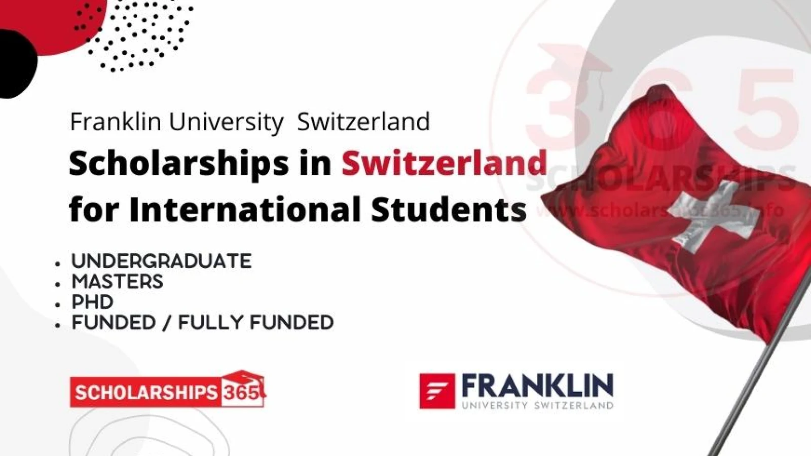 Franklin University Scholarships in Switzerland 2024 | Study in Switzerland | Fully Funded Scholarship