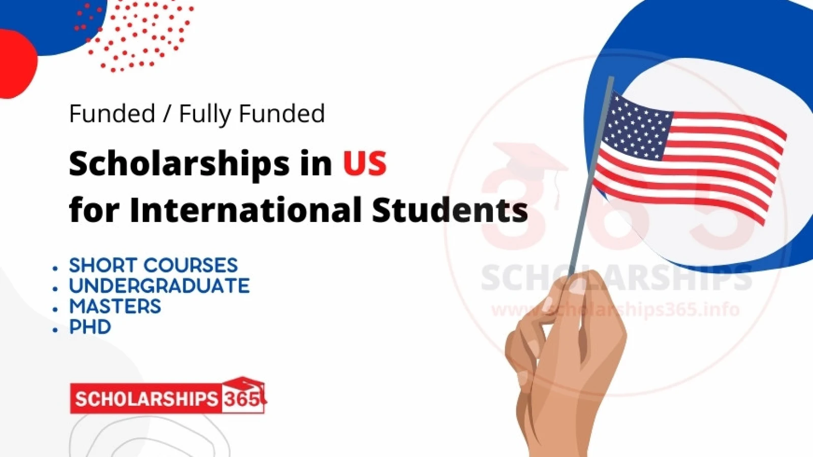Scholarships in US for International Students 2024-2025 | Study in US