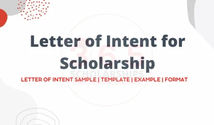 Letter of Intent (LOI) for Scholarship | Letter of Intent Sample, Format, Template & Example