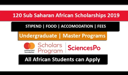 120 Sub Saharan African Scholarships 2019 at Science Po in France