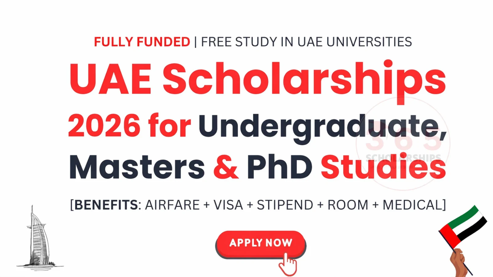 UAE Scholarships 2026 for Undergraduate, Masters & PhD