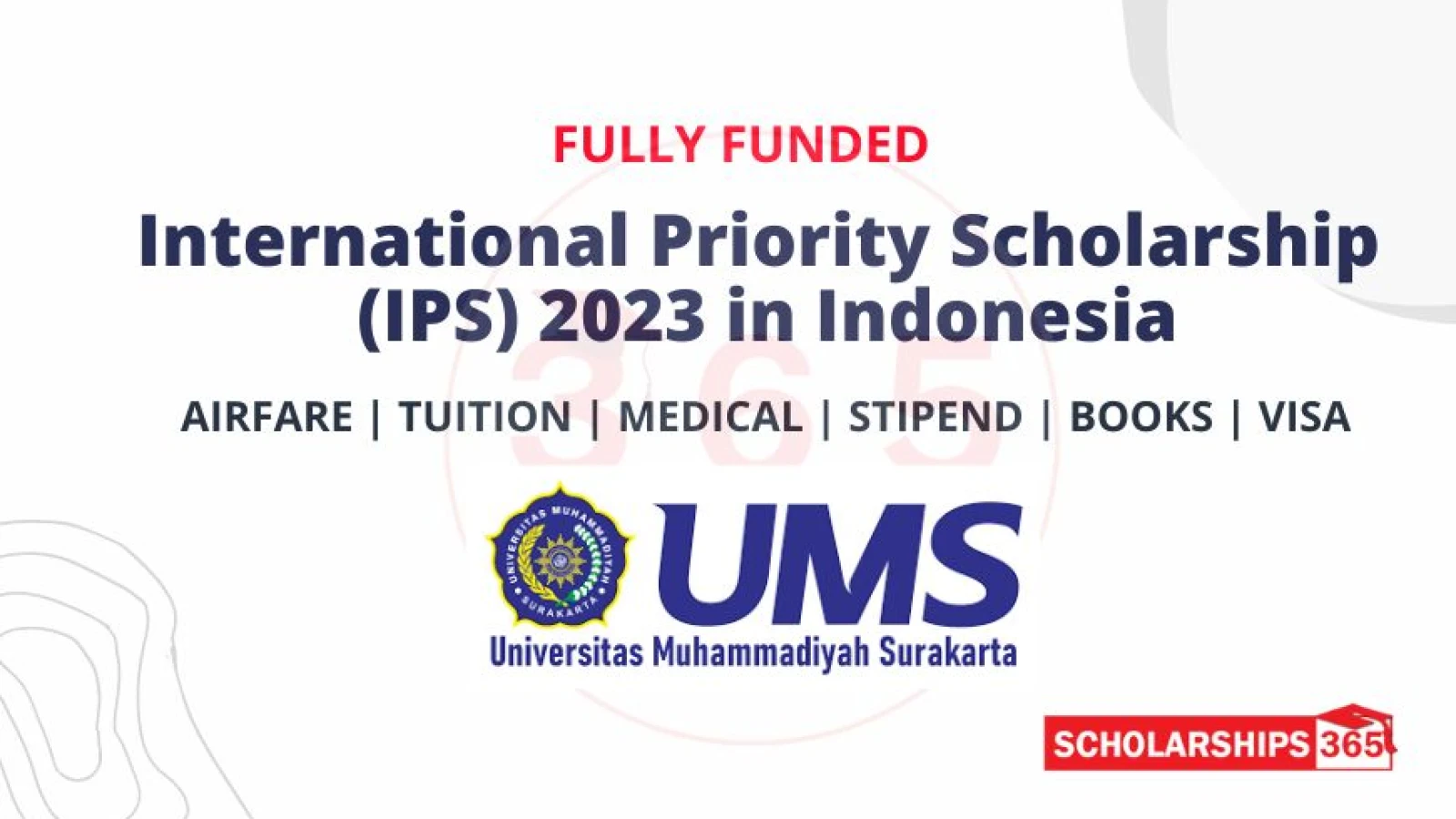 International Priority Scholarship (IPS) 2023 in Indonesia | Fully Funded