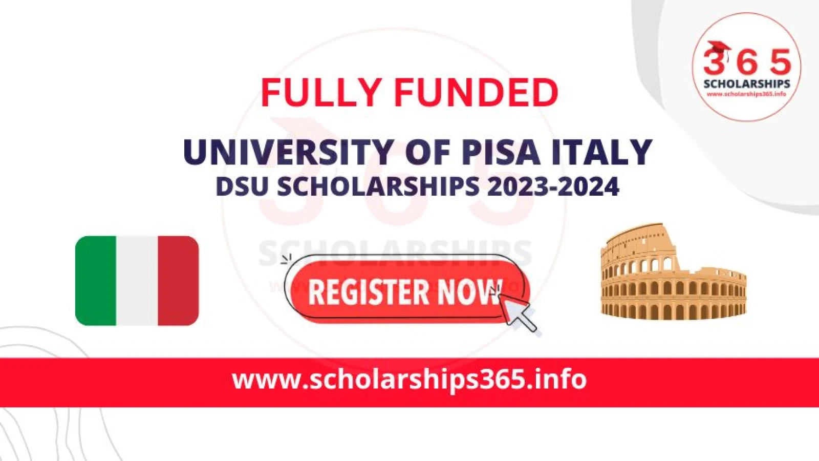 University of Pisa DSU Scholarship in Italy 2023-2024 | Fully Funded