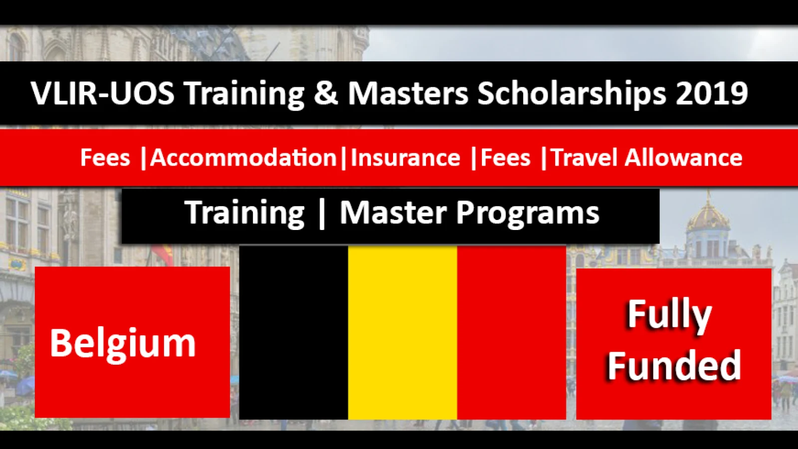 VLIR-UOS Training and Masters Scholarships 2019 in Belgium Fuly Funded