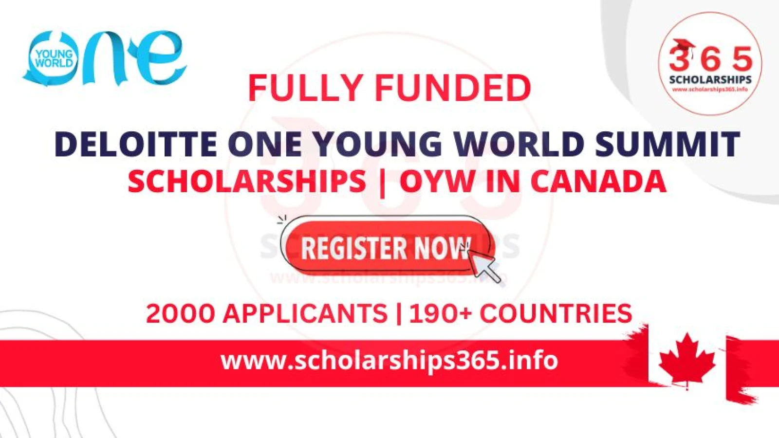 Deloitte | One Young World | Scholarship 2024 in Canada | Fully Funded