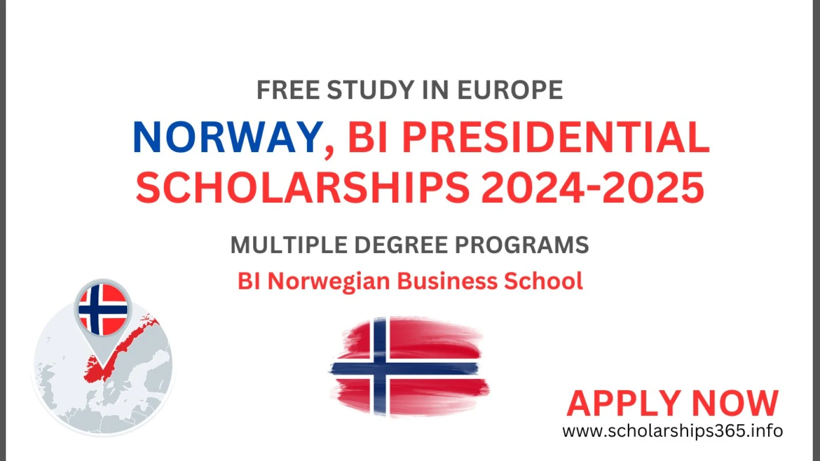 Bi Presidential Scholarship 2024-2025 in Norway for International Students