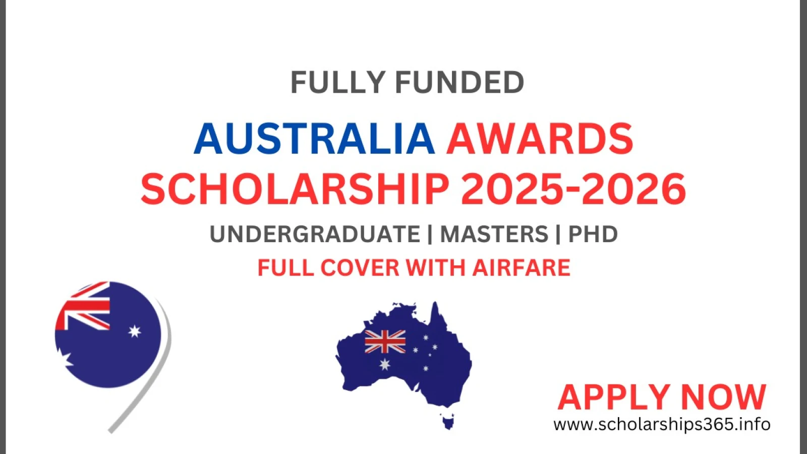 Australia Awards Scholarship 2025-2026 [Fully Funded Scholarship]