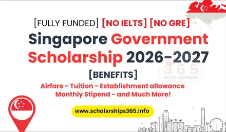 Singapore Government Scholarship 2026-2027 [Fully Funded]