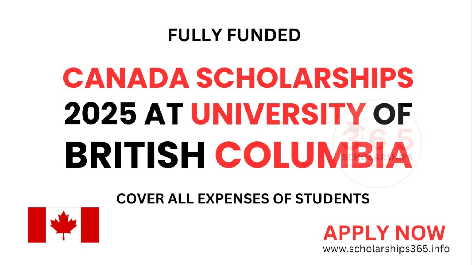 Canada Scholarships 2025 at University of British Columbia [Fully Funded]