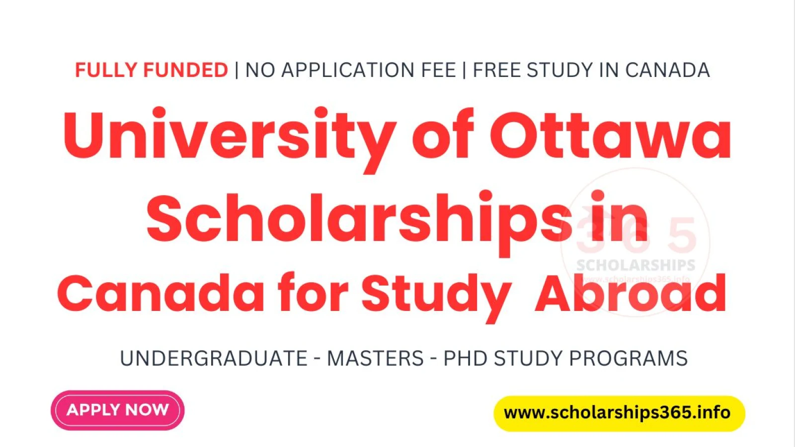 University of Ottawa Scholarships in Canada 2026-2027 | [Fully Funded]