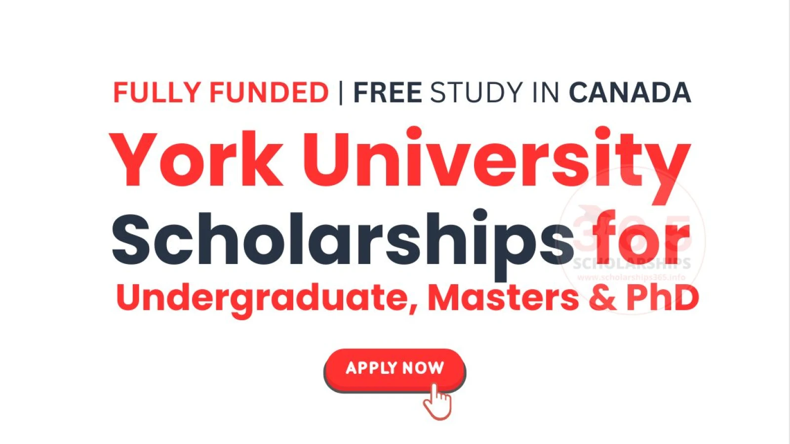 York University Scholarships in Canada 2026 [Undergraduate, Masters, PhD]