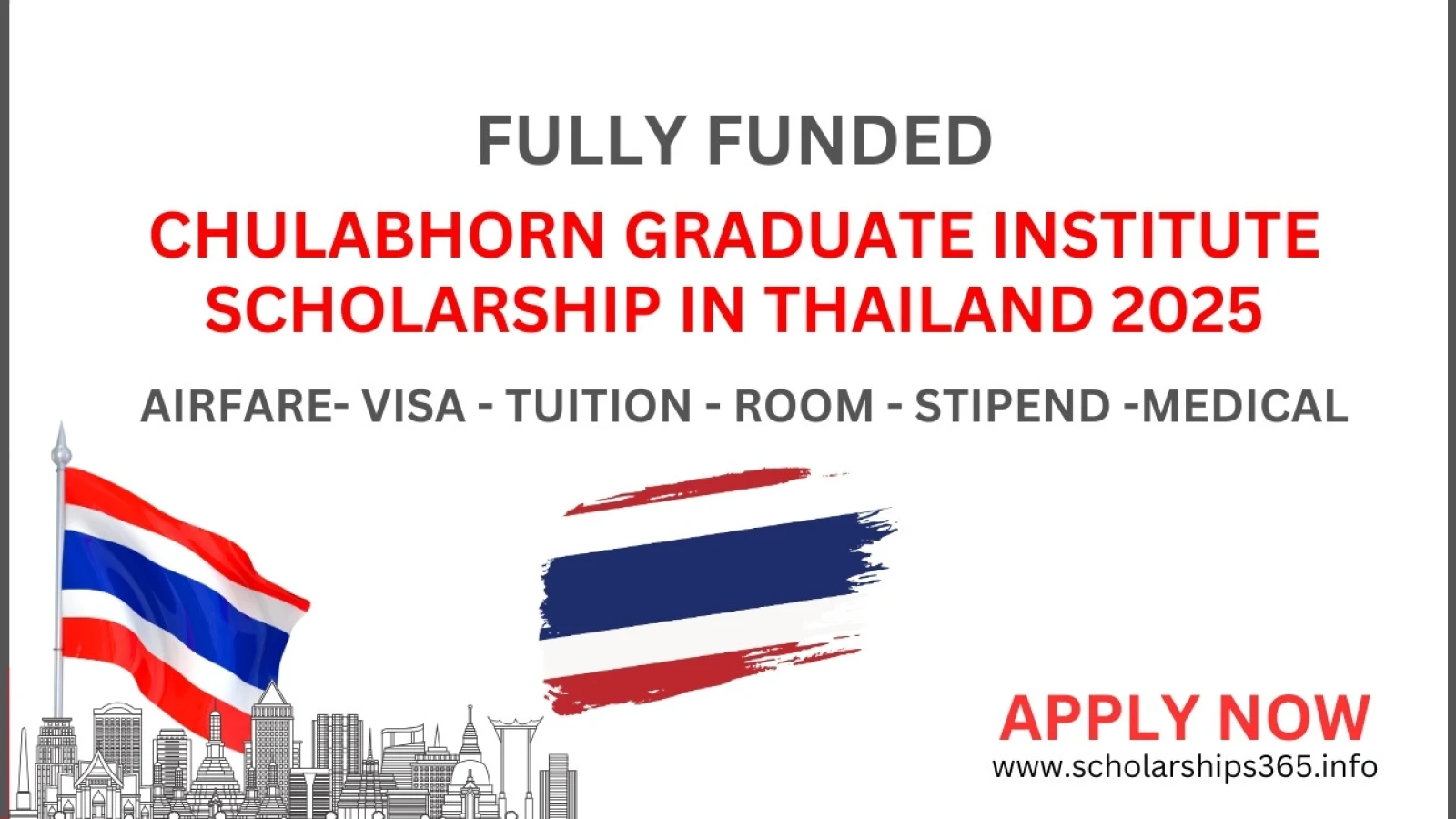 Chulabhorn Graduate Institute Scholarship 2025 in Thailand | Fully Funded Scholarships