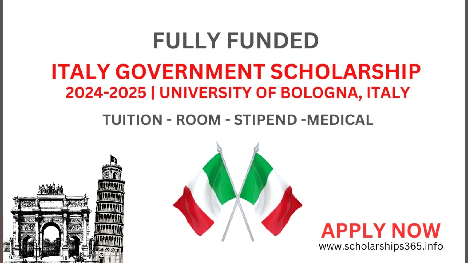 Italy Government Scholarship 2024-2025 [Fully Funded Scholarship] | University of Bologna, Italy